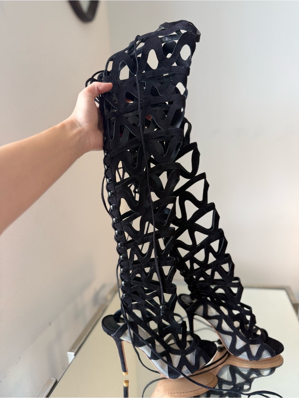 Sophia Webster Mila Cutout Over-the-Knee Boots, $2,250 36 - Picture 10 of 14